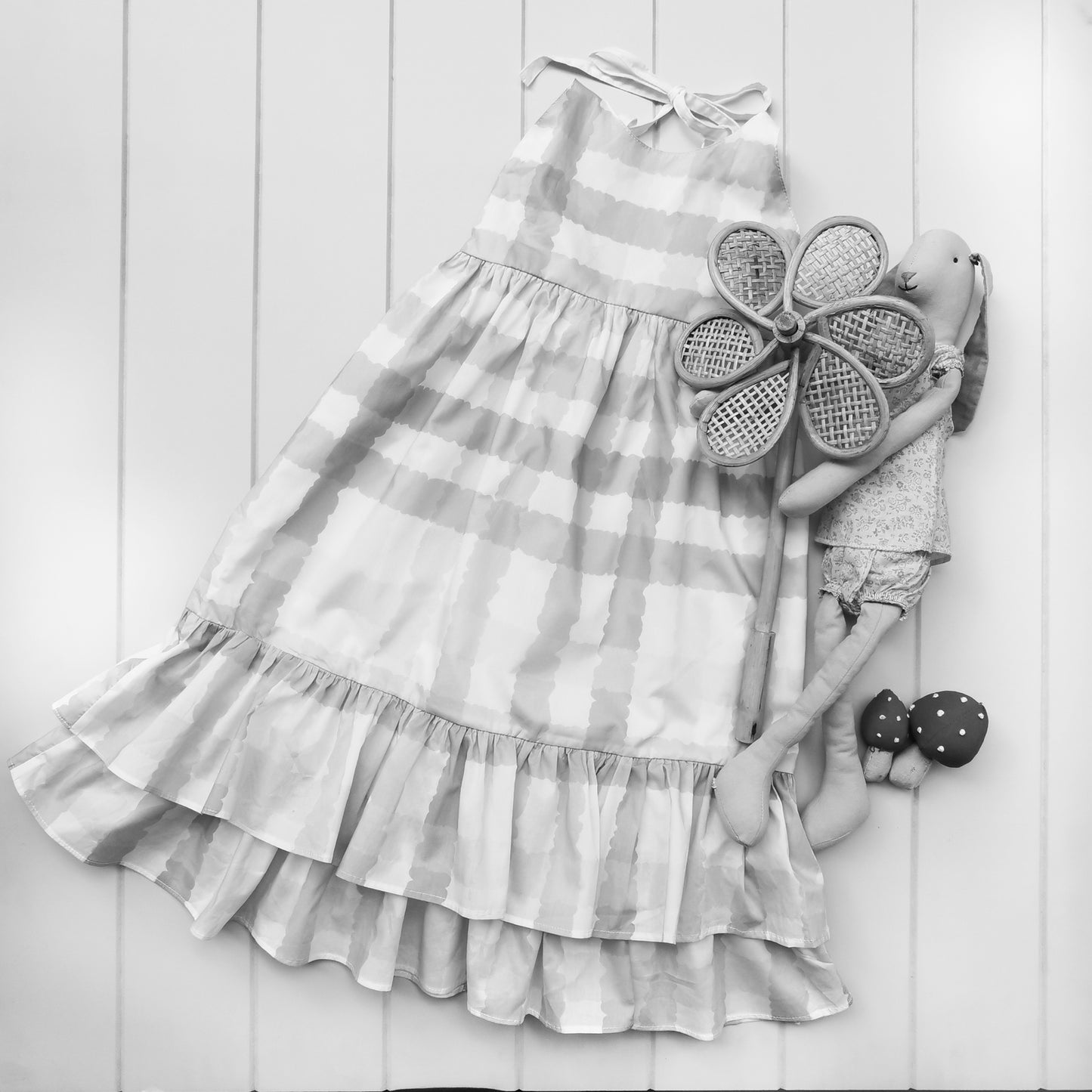 Niji Tartan Hippy Dress