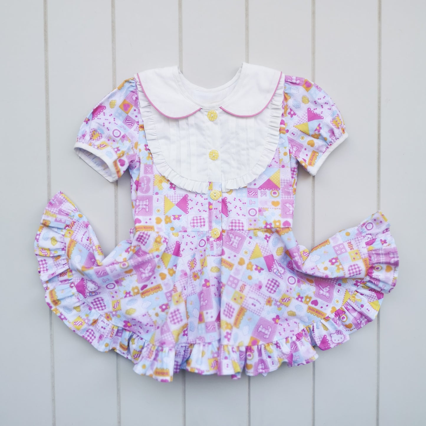 Mimmy Pleated Frilly Romper