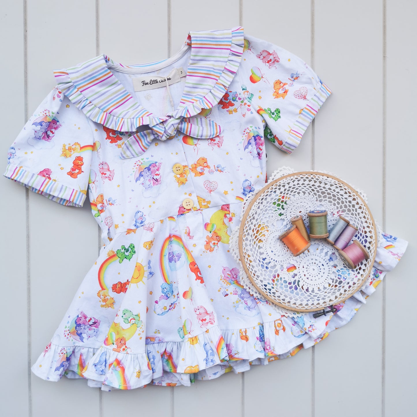 Sharing is Caring Sailor Frilly Romper