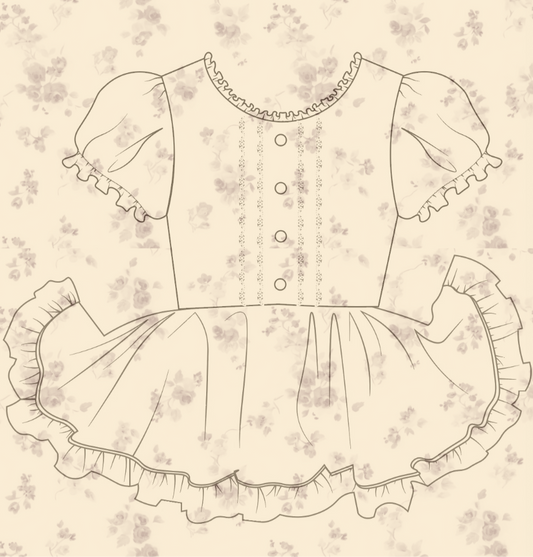 Mystery Prim Picnic Frilly Romper