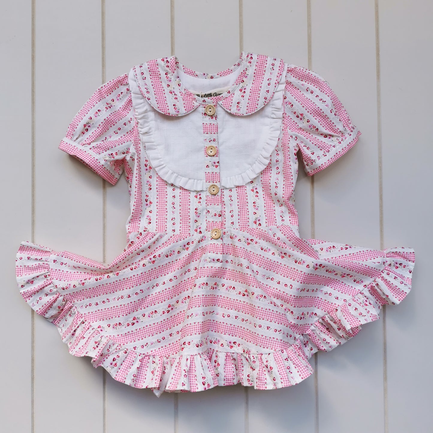 Debbie Pleated Frilly Romper