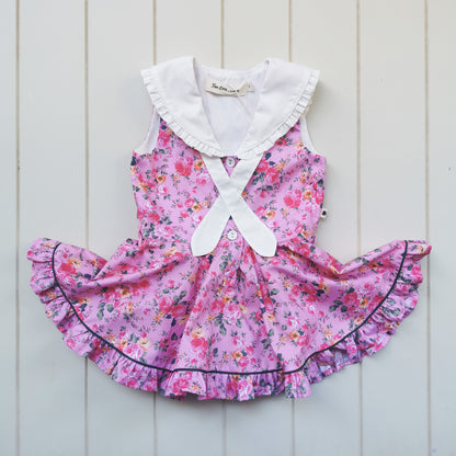 Stacey Sailor Frilly Romper + Dress